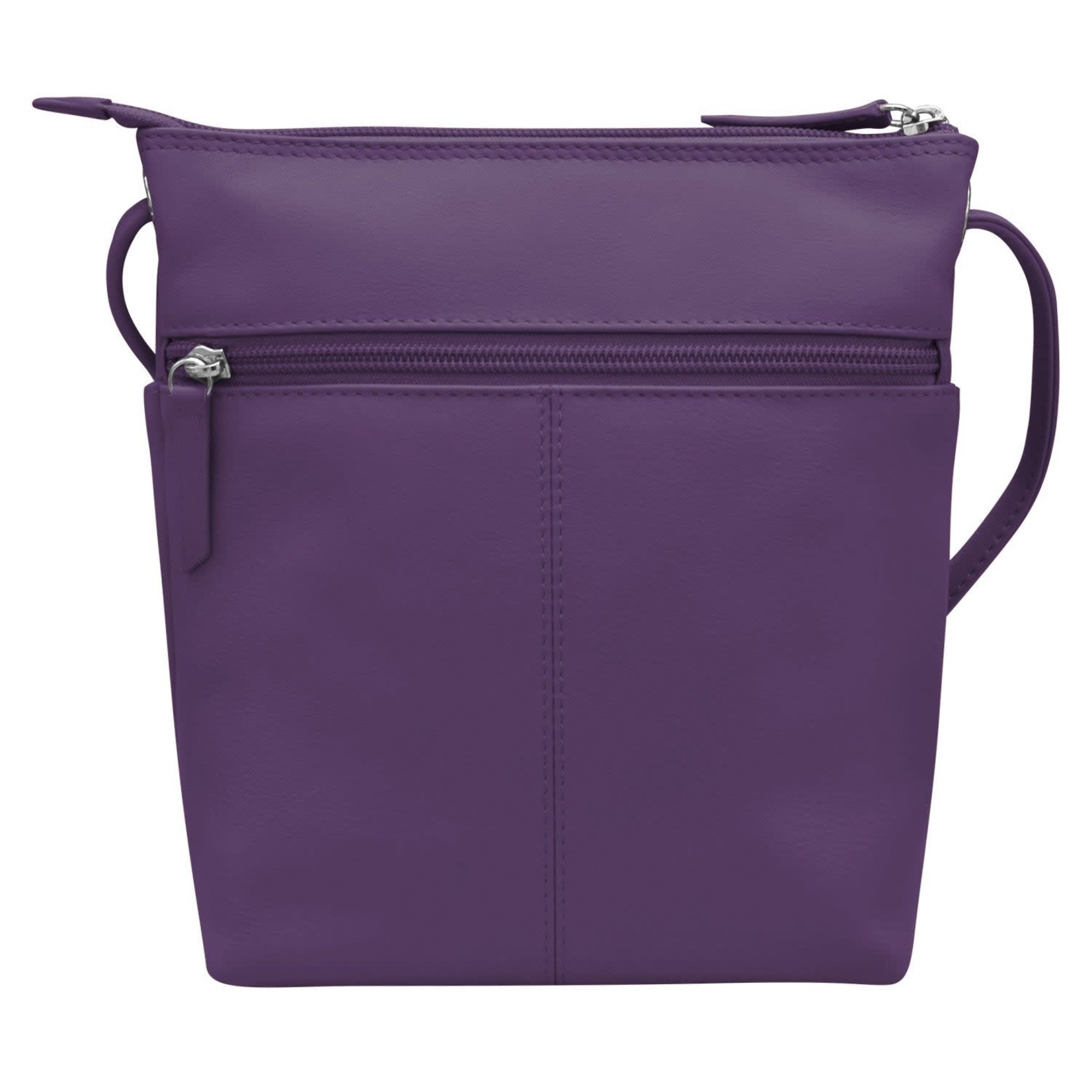 Leather Handbags and Accessories 6661 Purple - Midi Sac