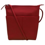 Leather Handbags and Accessories 6661 Red - Midi Sac
