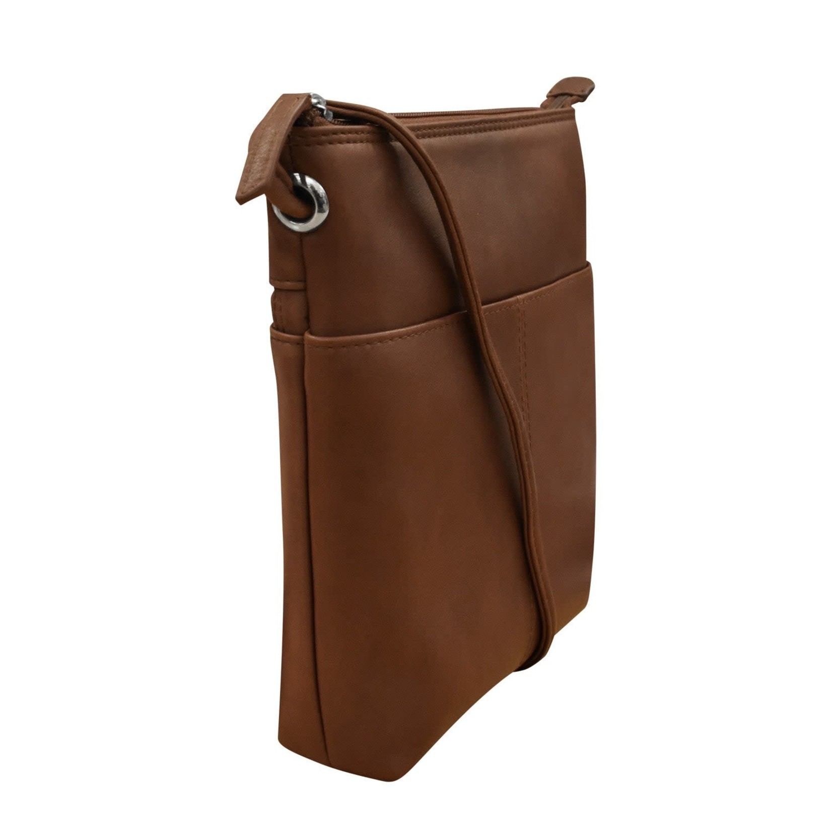 Leather Handbags and Accessories 6661 Toffee (Distressed Leather) - Midi Sac