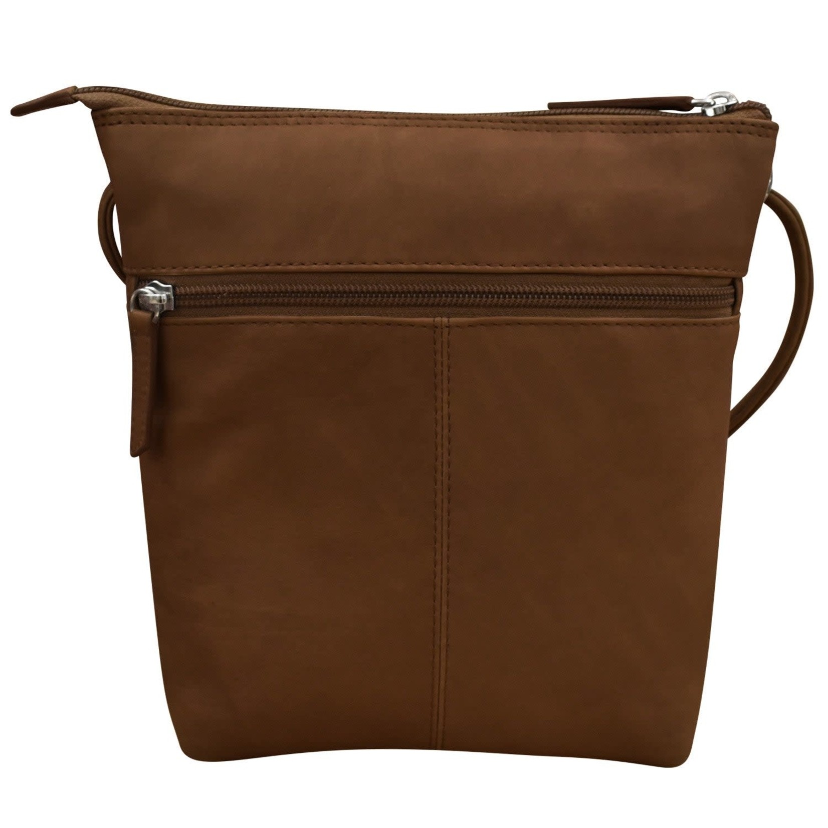 Leather Handbags and Accessories 6661 Toffee (Distressed Leather) - Midi Sac