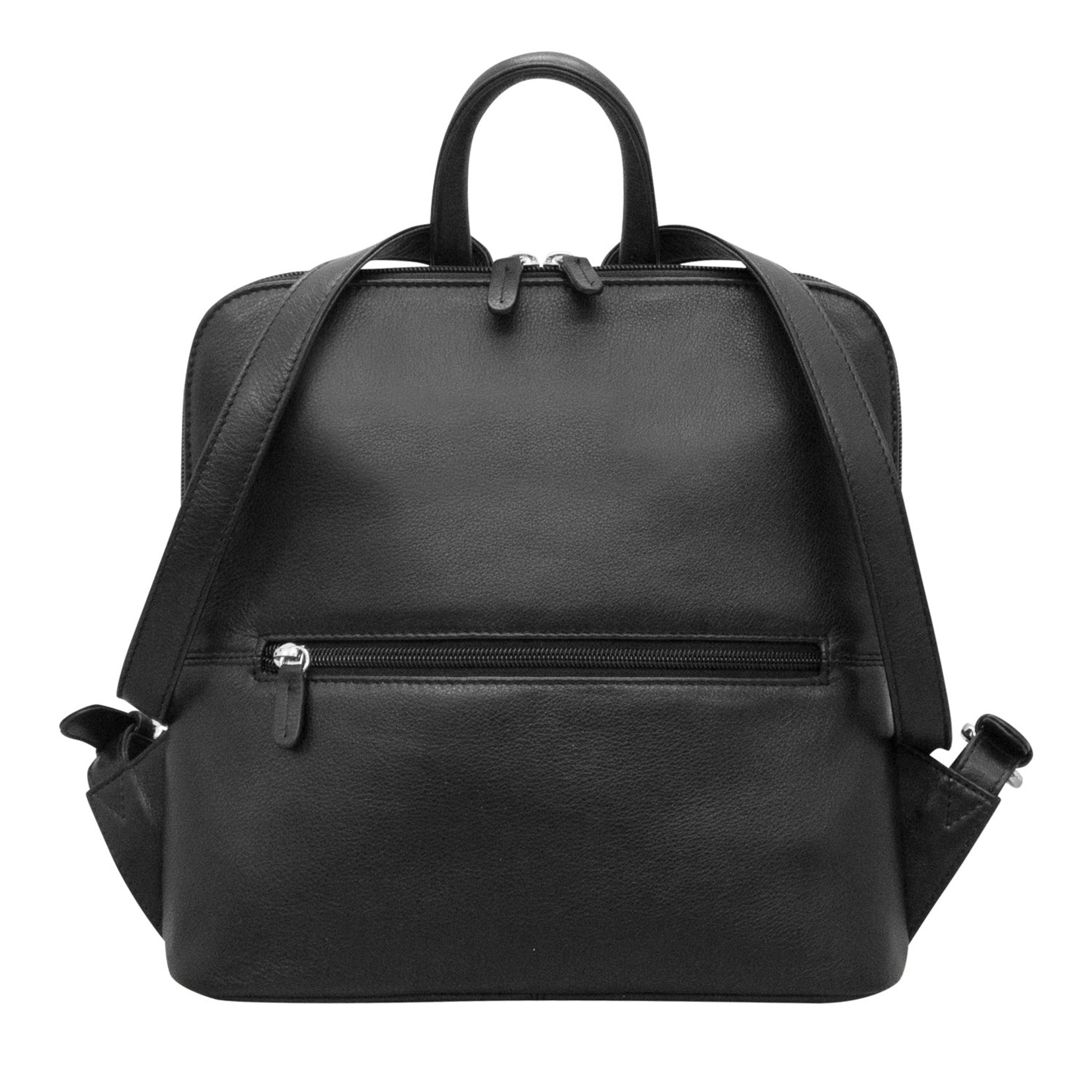 Leather Handbags and Accessories 6503 Black - Small Backpack