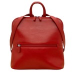 Leather Handbags and Accessories 6503 Red - Small Backpack