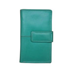 Leather Handbags and Accessories 7826 Aqua - Midi Wallet