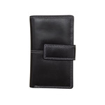 Leather Handbags and Accessories 7826 Black - Midi Wallet