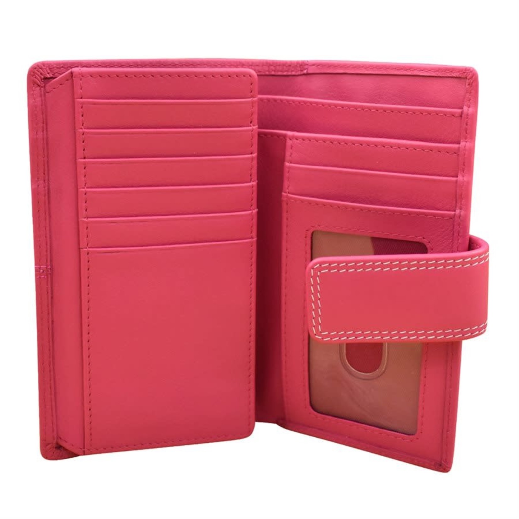 Leather Handbags and Accessories 7826 Indian Pink - Midi Wallet