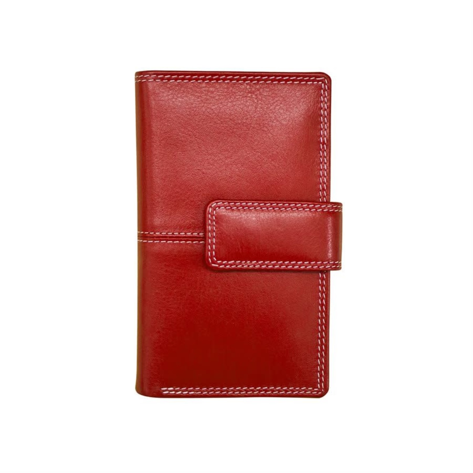 Leather Handbags and Accessories 7826 Red - Midi Wallet