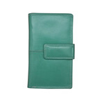 Leather Handbags and Accessories 7826 Turquoise - Leather Midi Wallet