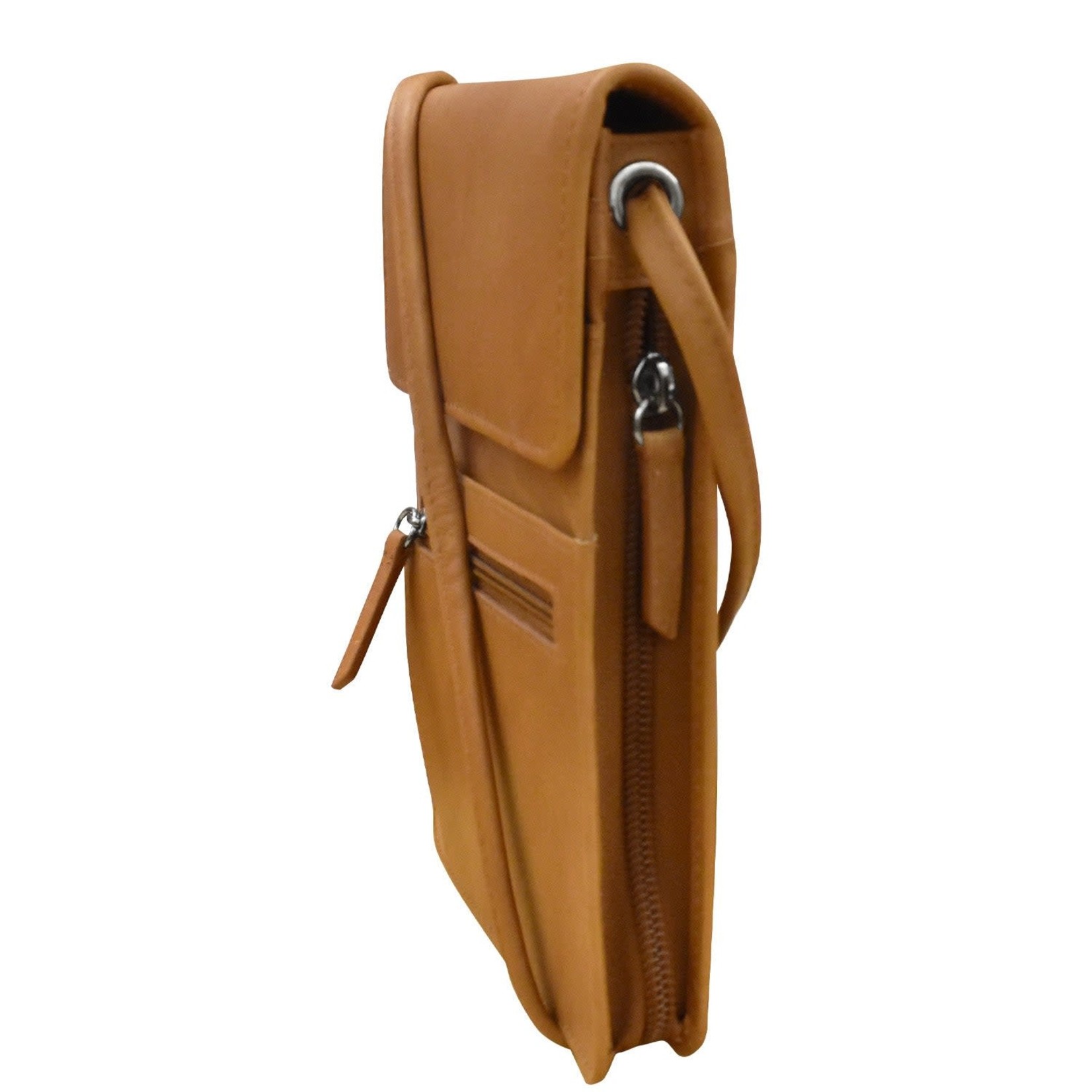 Leather Handbags and Accessories 6824 Antique Saddle - Organizer On String