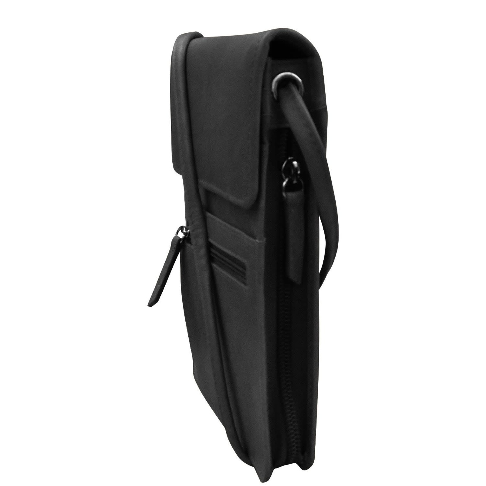 Leather Handbags and Accessories 6824 Black - Organizer On String