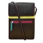 Leather Handbags and Accessories 6824 Black Brights - Organizer On String