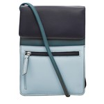 Leather Handbags and Accessories 6824 Denim Multi - Organizer On String