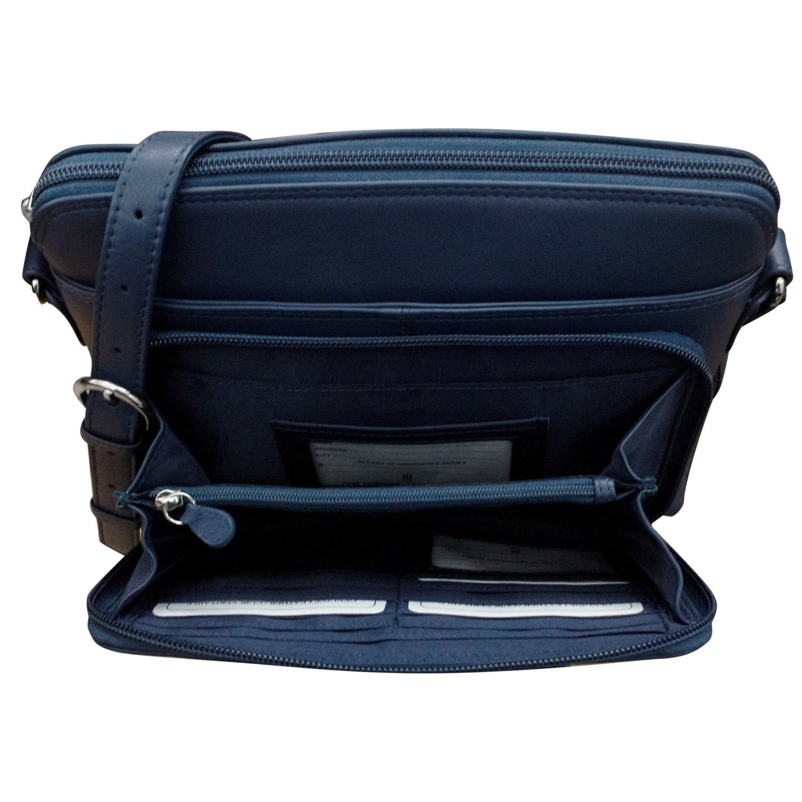 Leather Handbags and Accessories 6333 Classic Navy - Organizer Bag