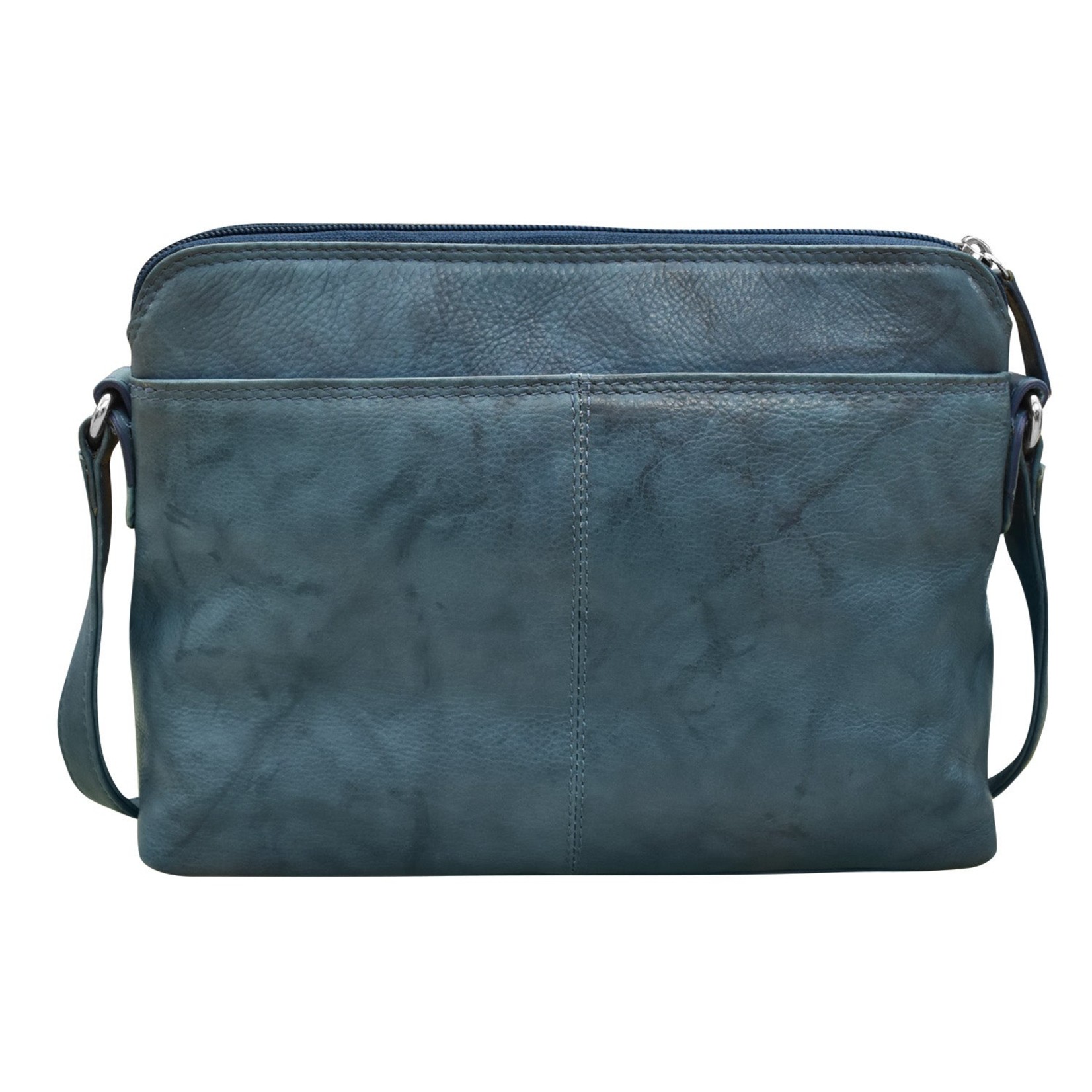 Leather Handbags and Accessories 6333 Jeans Blue - Organizer Bag