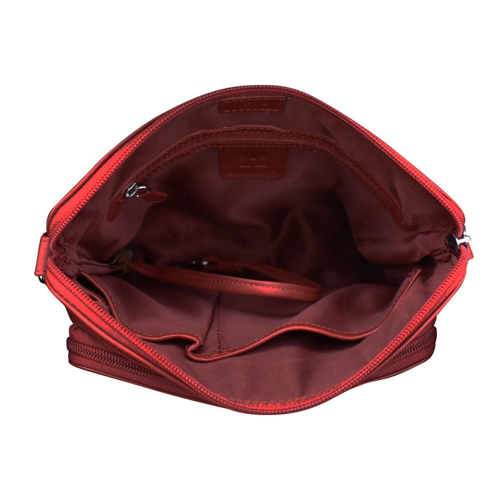 Leather Handbags and Accessories 6333 Red - Organizer Bag