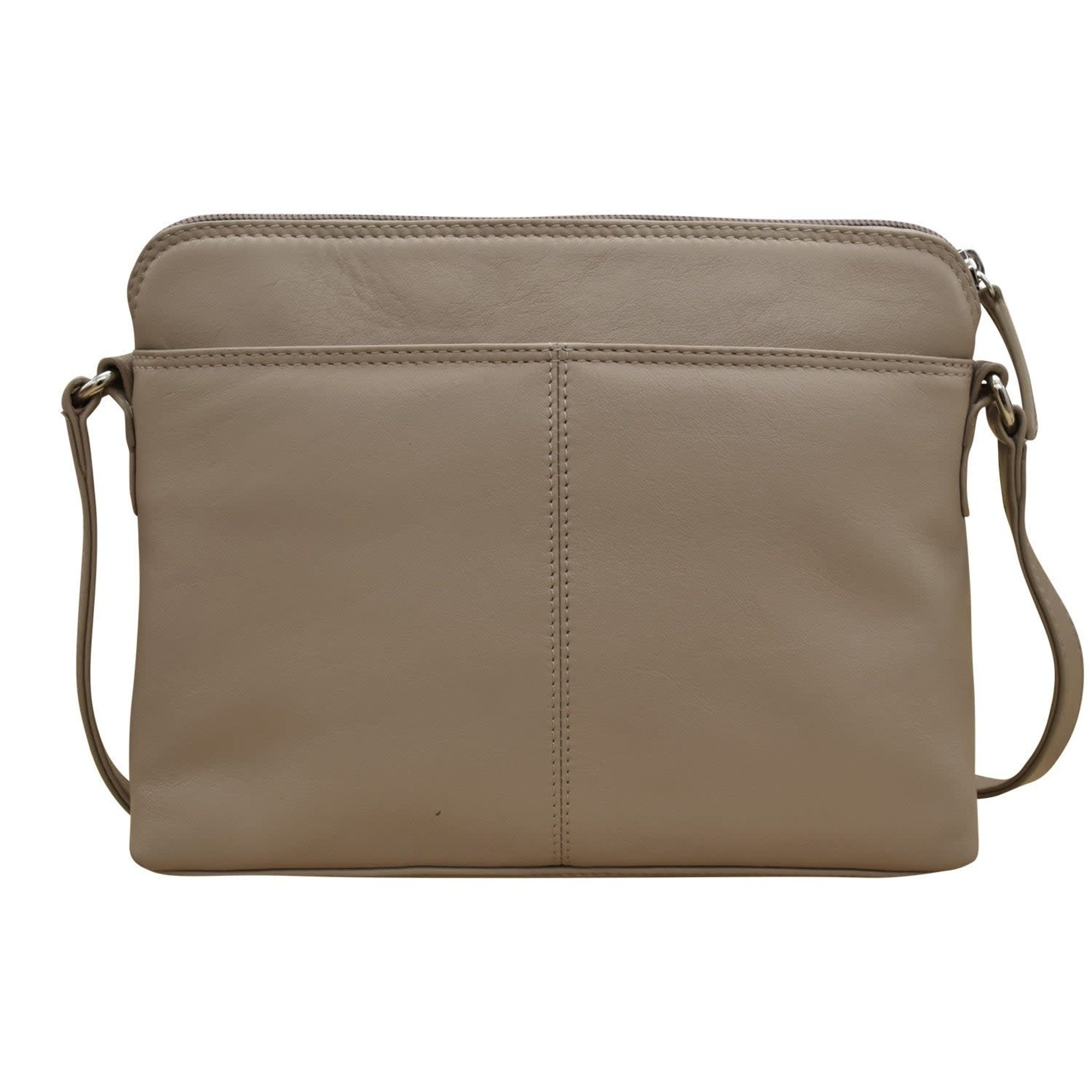Leather Handbags and Accessories 6333 Taupe - Organizer Bag