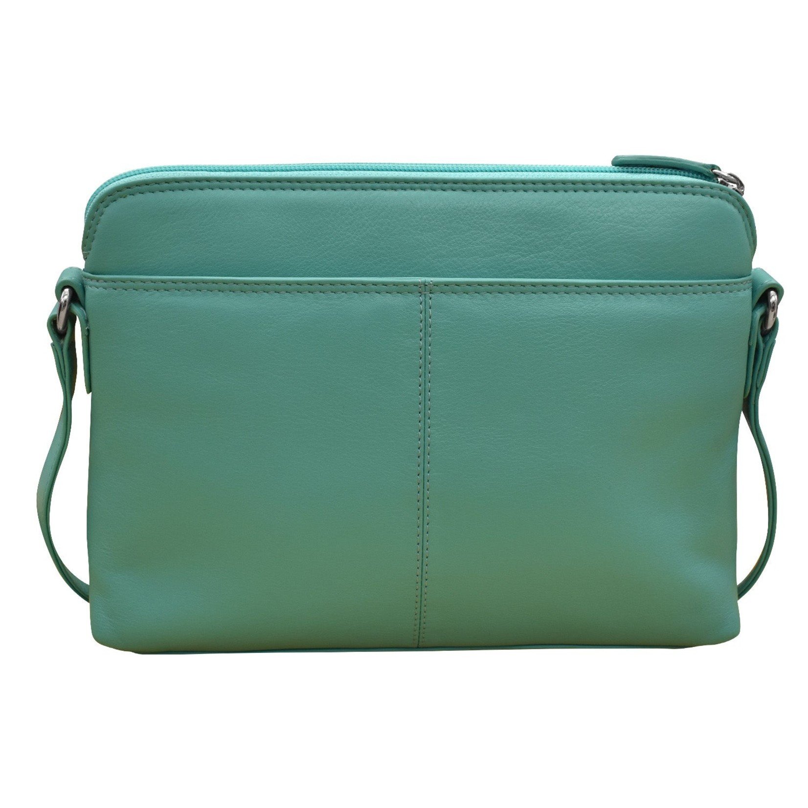 Leather Handbags and Accessories 6333 Turquoise - Organizer Bag