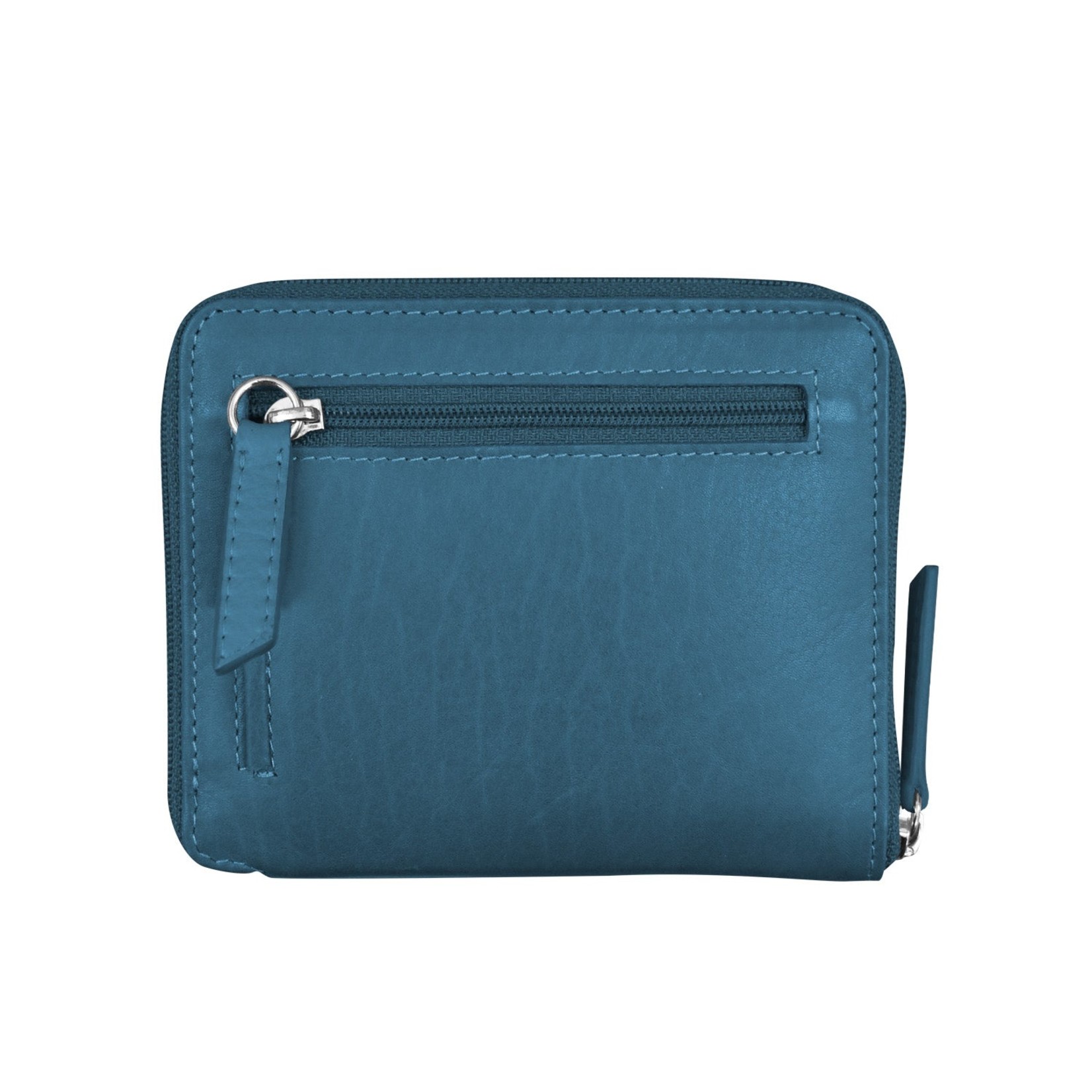 Leather Handbags and Accessories 7859 Jeans Blue - RFID Zip Around Wallet