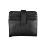 Leather Handbags and Accessories 7301 Black - RFID Small Wallet