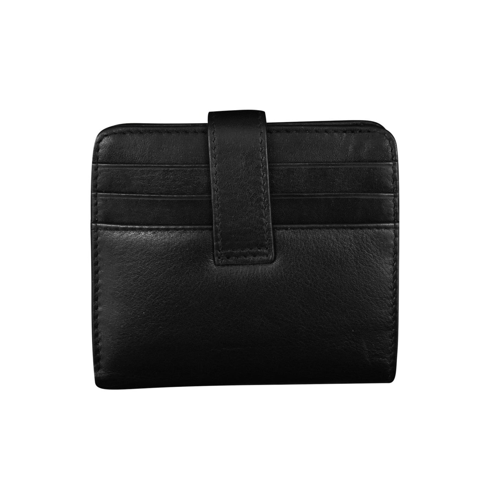 Leather Handbags and Accessories 7301 Black - RFID Small Wallet