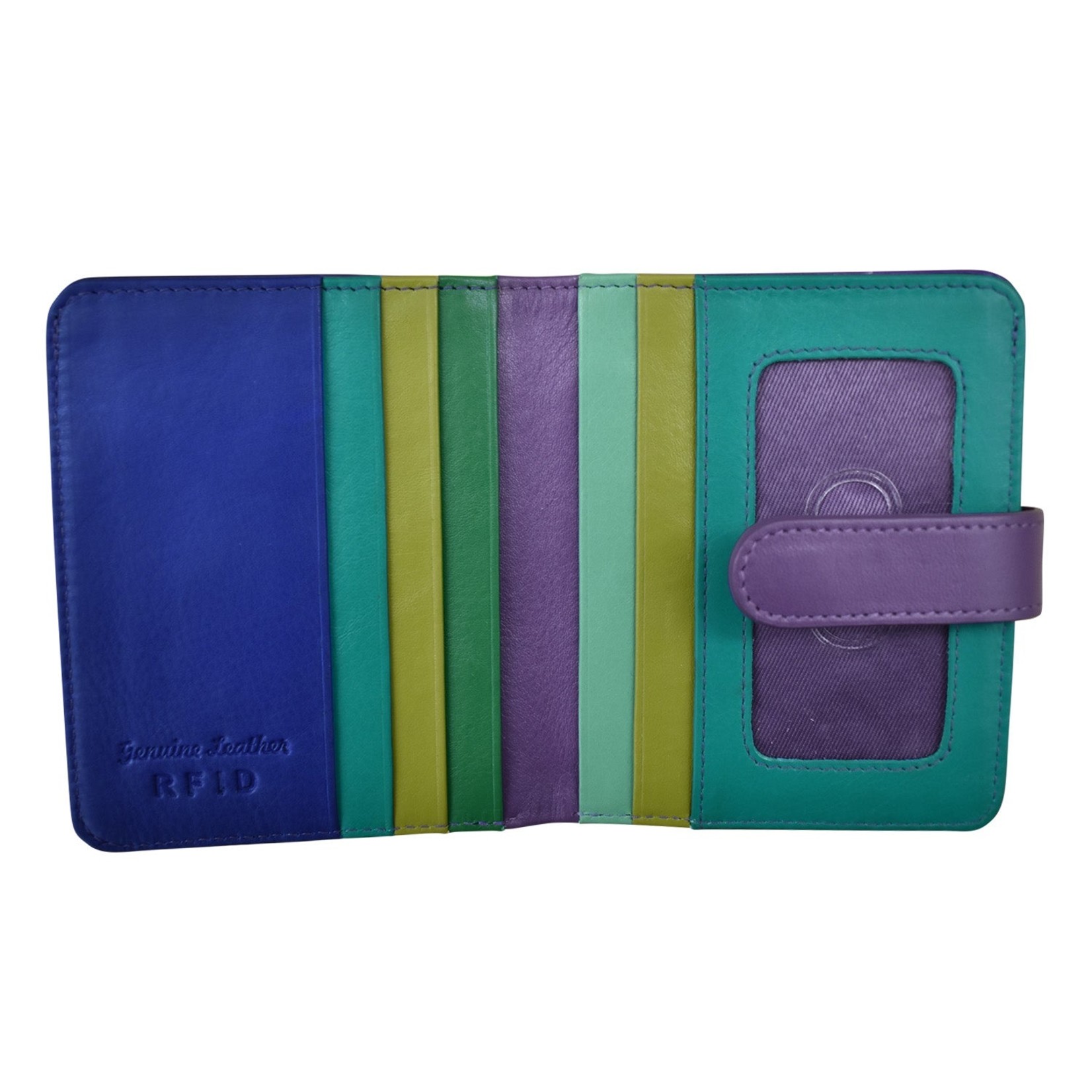 Leather Handbags and Accessories 7301 Cool Tropics - RFID Small Wallet