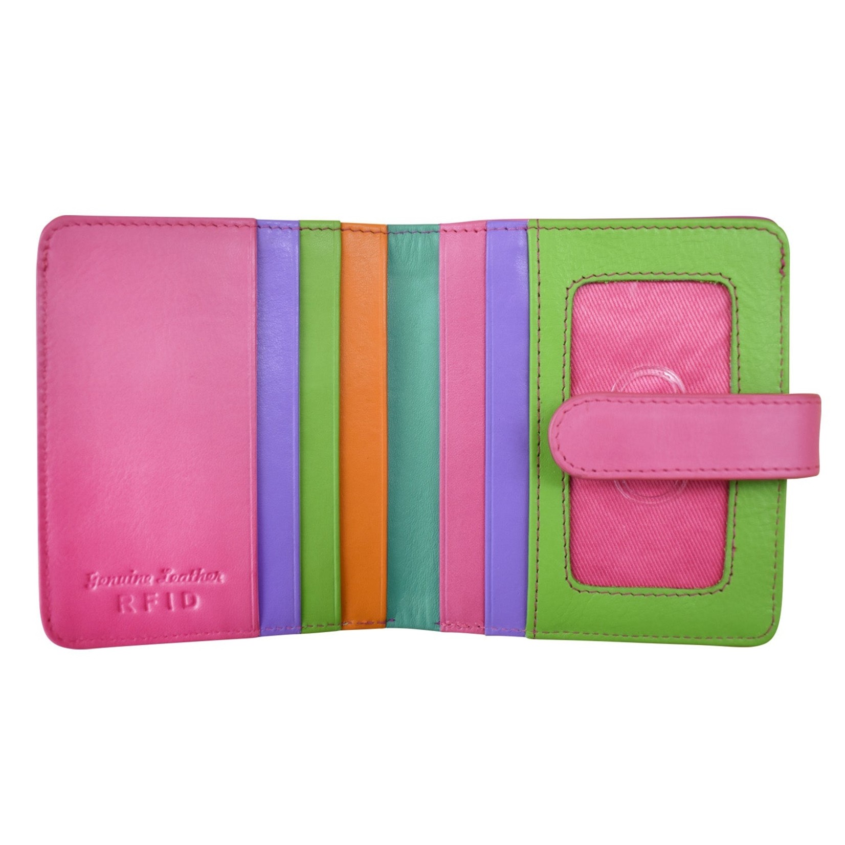 Leather Handbags and Accessories 7301 Palm Beach - RFID Small Wallet