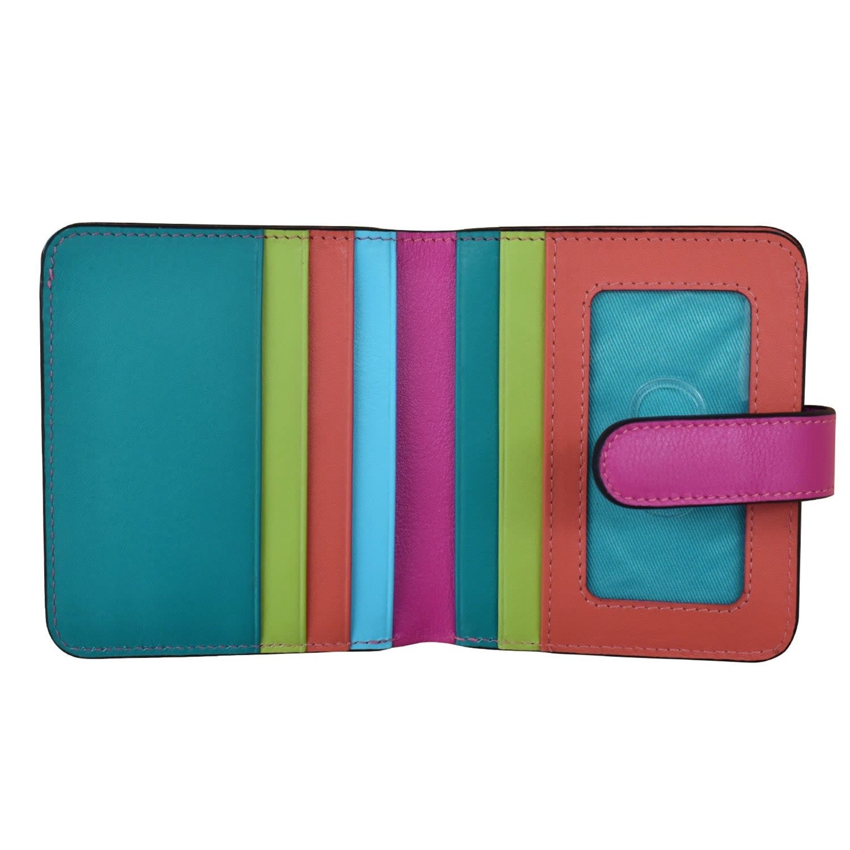 Leather Handbags and Accessories 7301 Paradise Multi - RFID Small Wallet