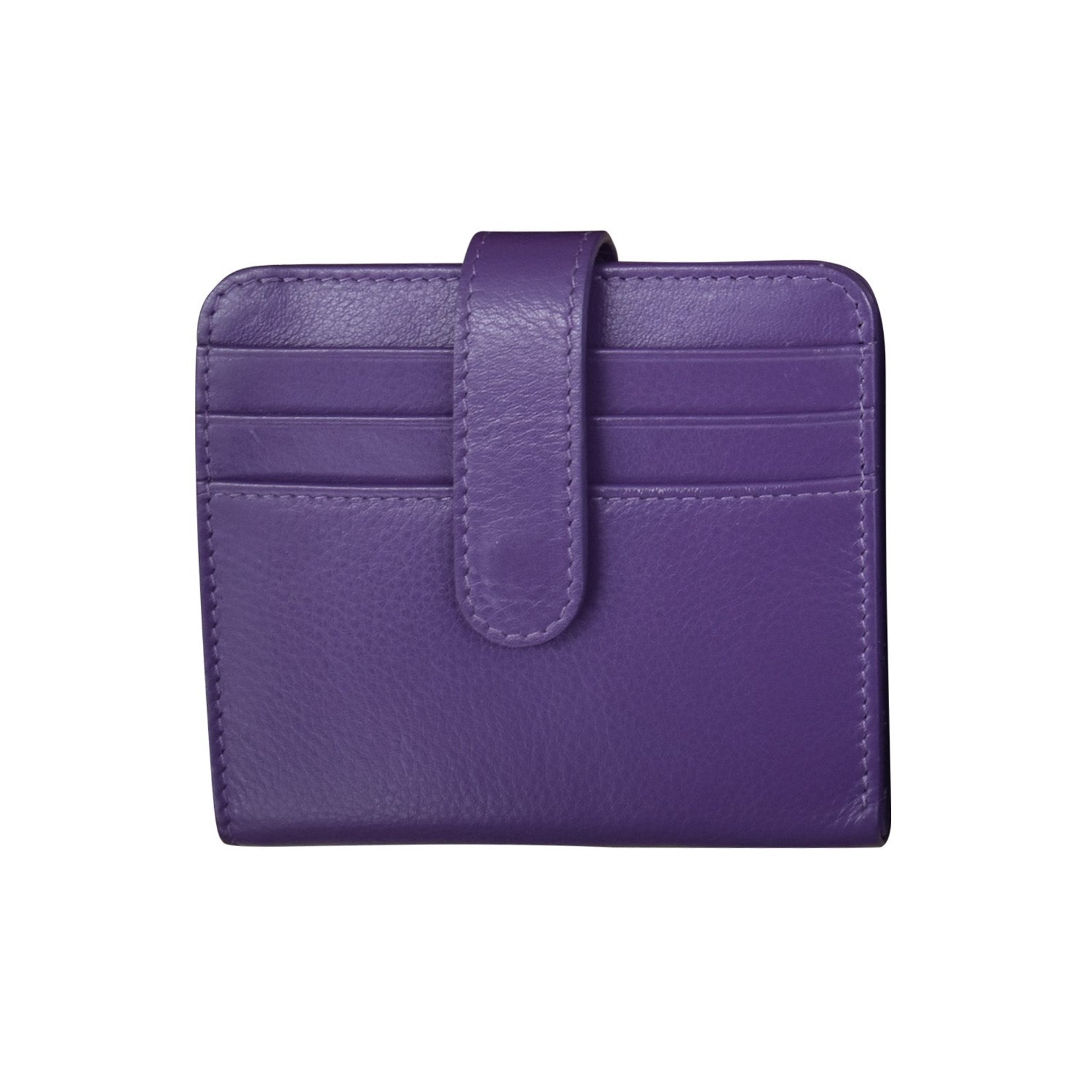 Leather Handbags and Accessories 7301 Purple - RFID Small Wallet