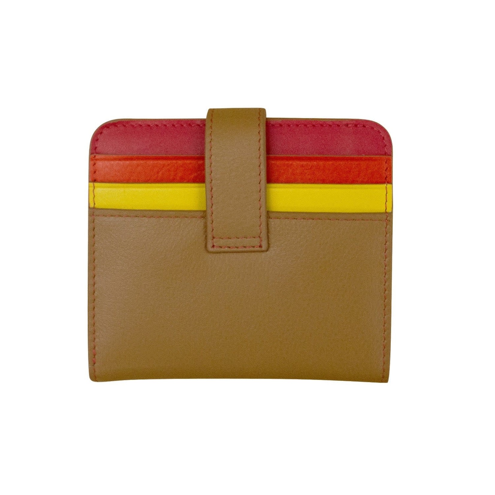 Leather Handbags and Accessories 7301 Rainbow Multi - RFID Small Wallet