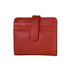 Leather Handbags and Accessories 7301 Red - RFID Small Wallet