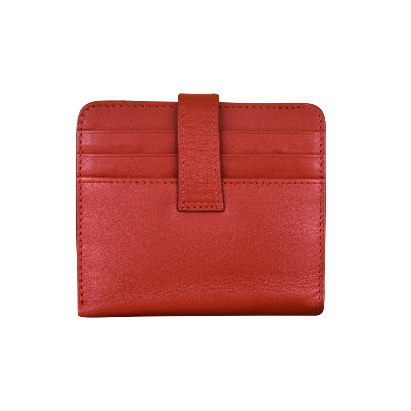 Leather Handbags and Accessories 7301 Red - RFID Small Wallet