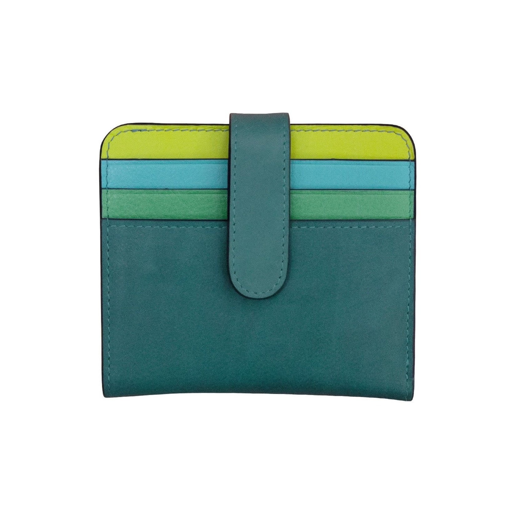 Leather Handbags and Accessories 7301 Serenity Multi - RFID Small Wallet