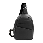 Leather Handbags and Accessories 6507 Black - Sling Pack Bag