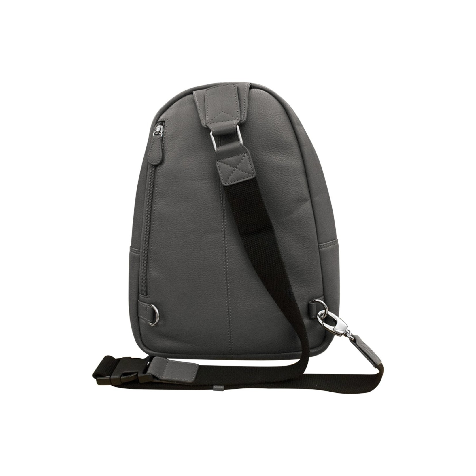 Leather Handbags and Accessories 6507 Gray - Sling Pack Bag