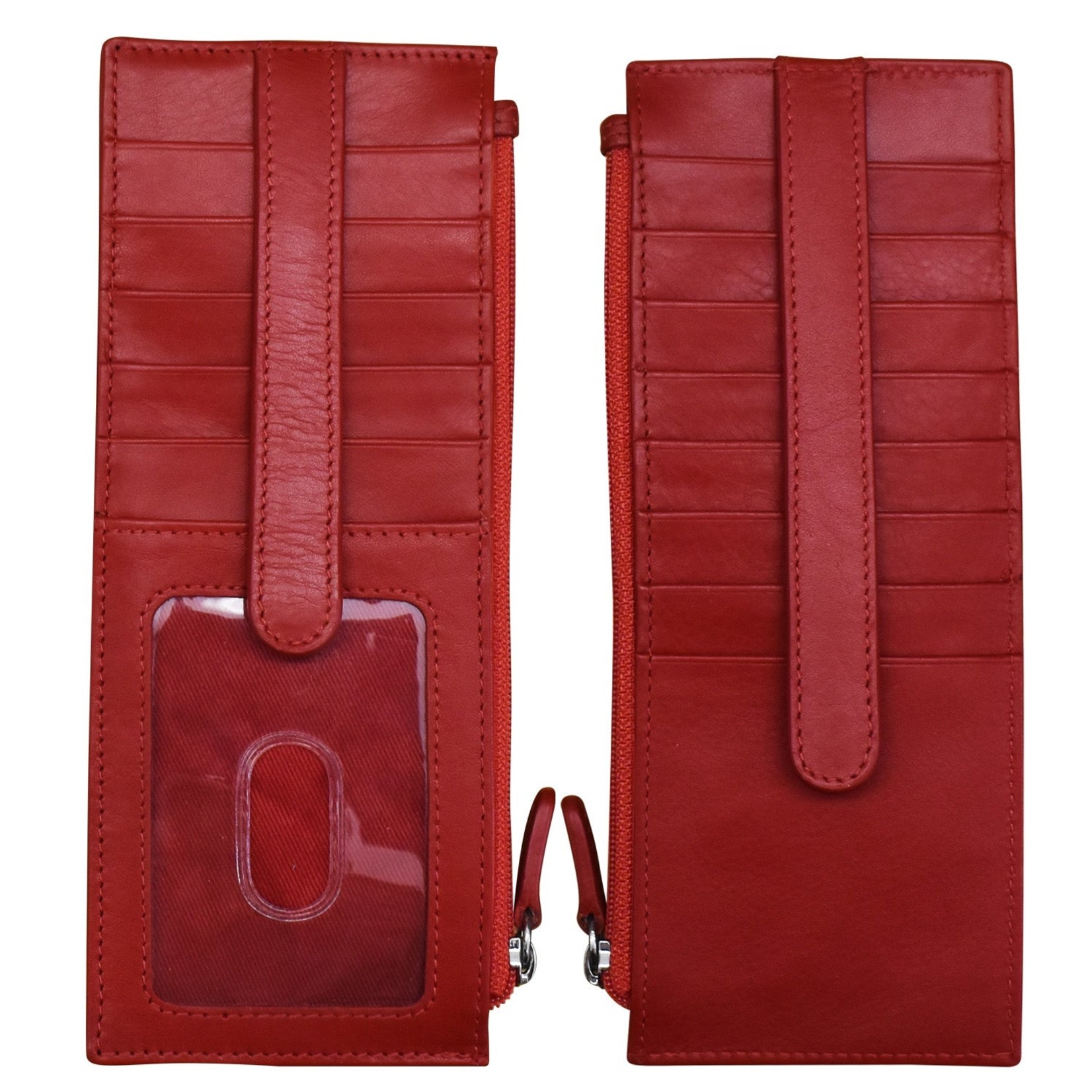 Leather Handbags and Accessories 7800 Red - RFID Card Holder