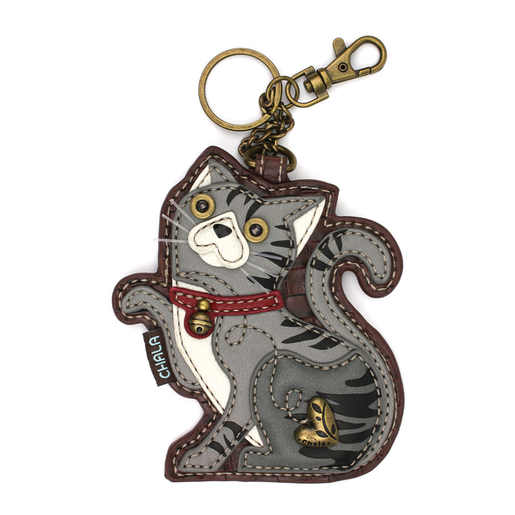 Chala Key Fob - Gray Tabby Cat