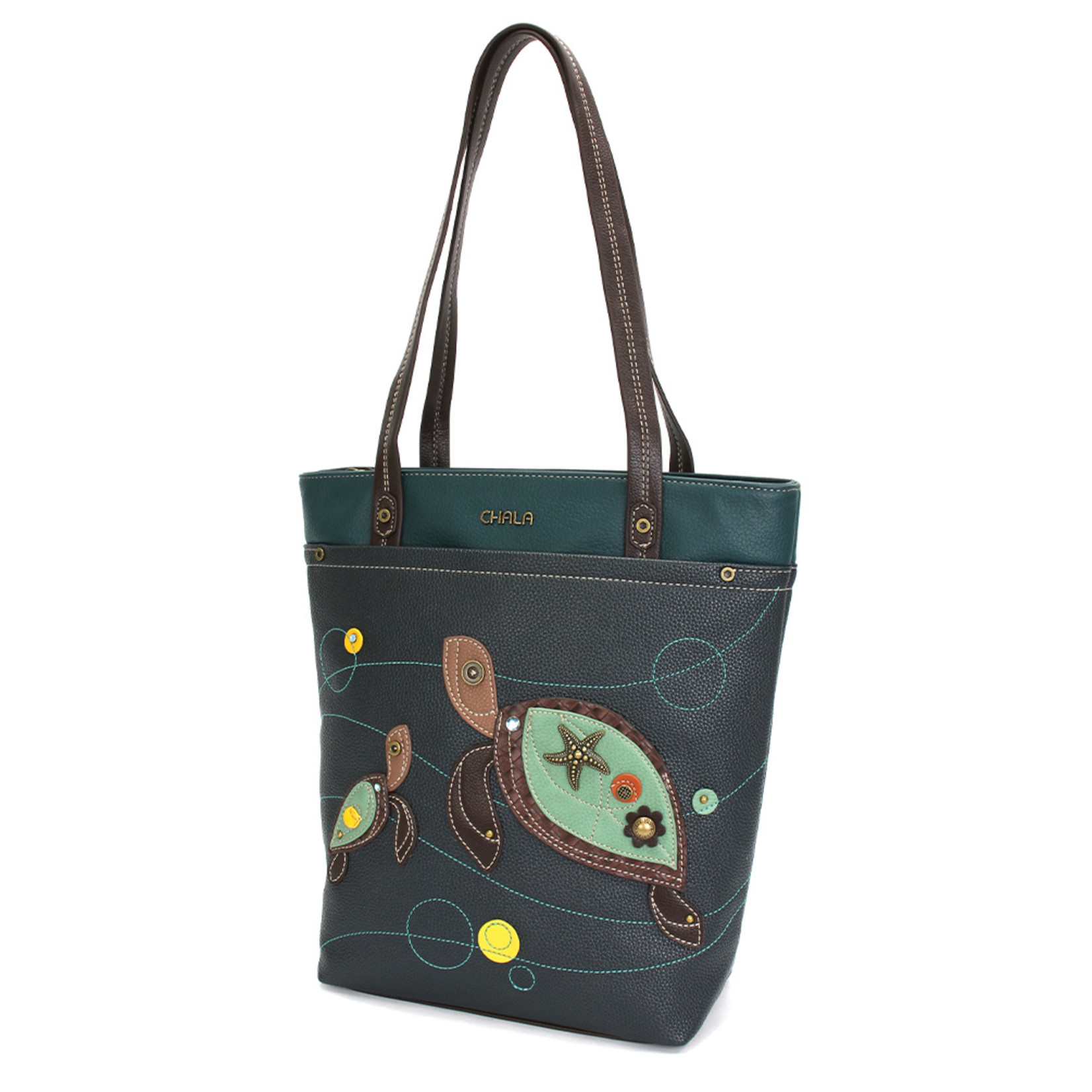 Chala Deluxe Everyday Tote - 2 Turtles