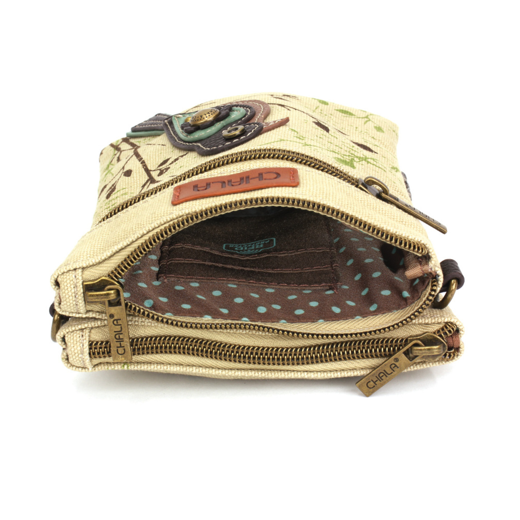 Chala Safari Double Pocket Crossbody - Bird