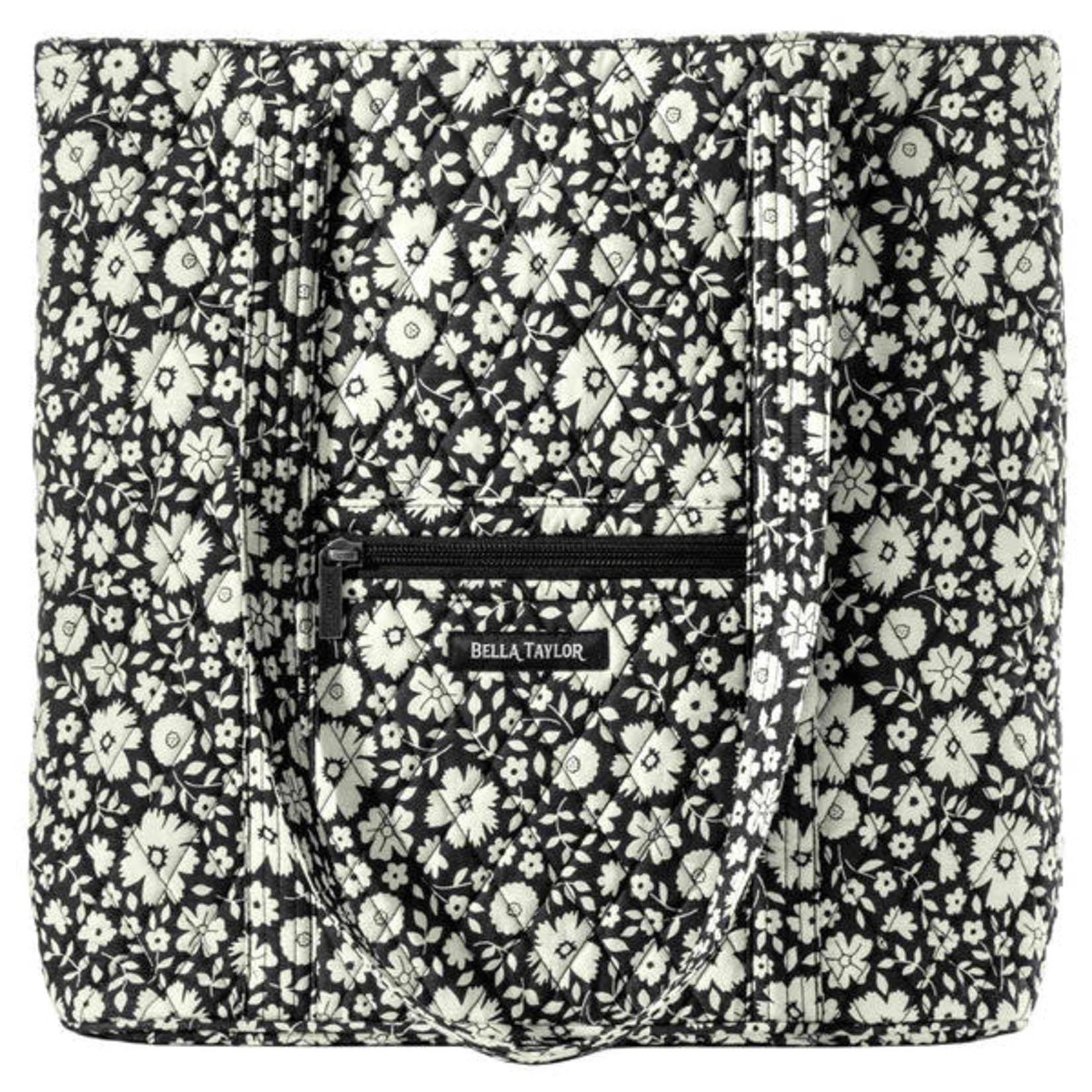 Bella Taylor Bicolor Floral Black - Large Shoulder Tote