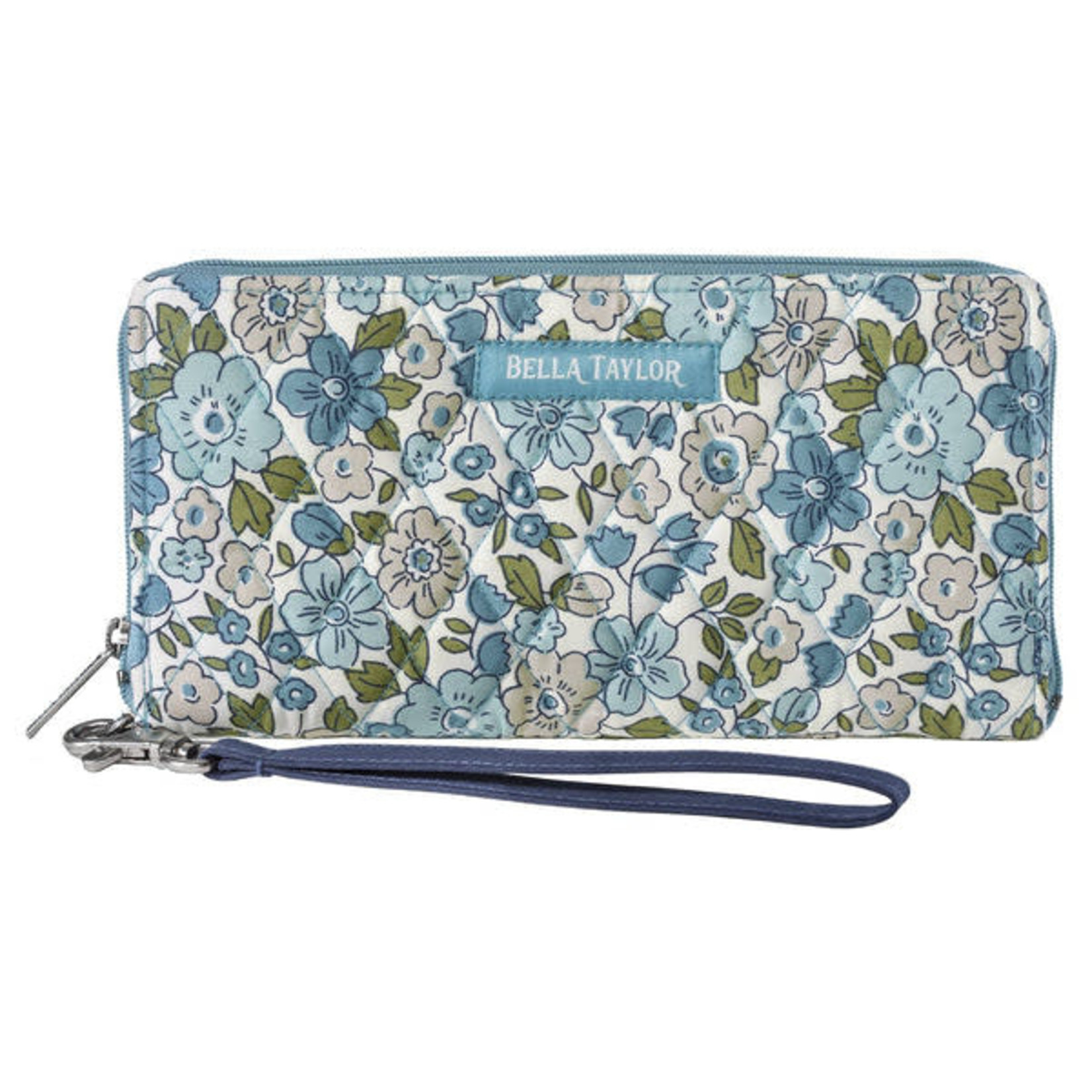 Bella Taylor RFID Envelope Wallet - Delicate Floral Blue