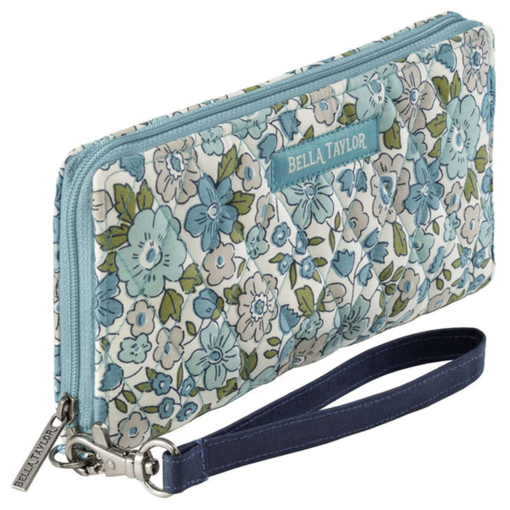 Bella Taylor Delicate Floral Blue - RFID Envelope Wallet