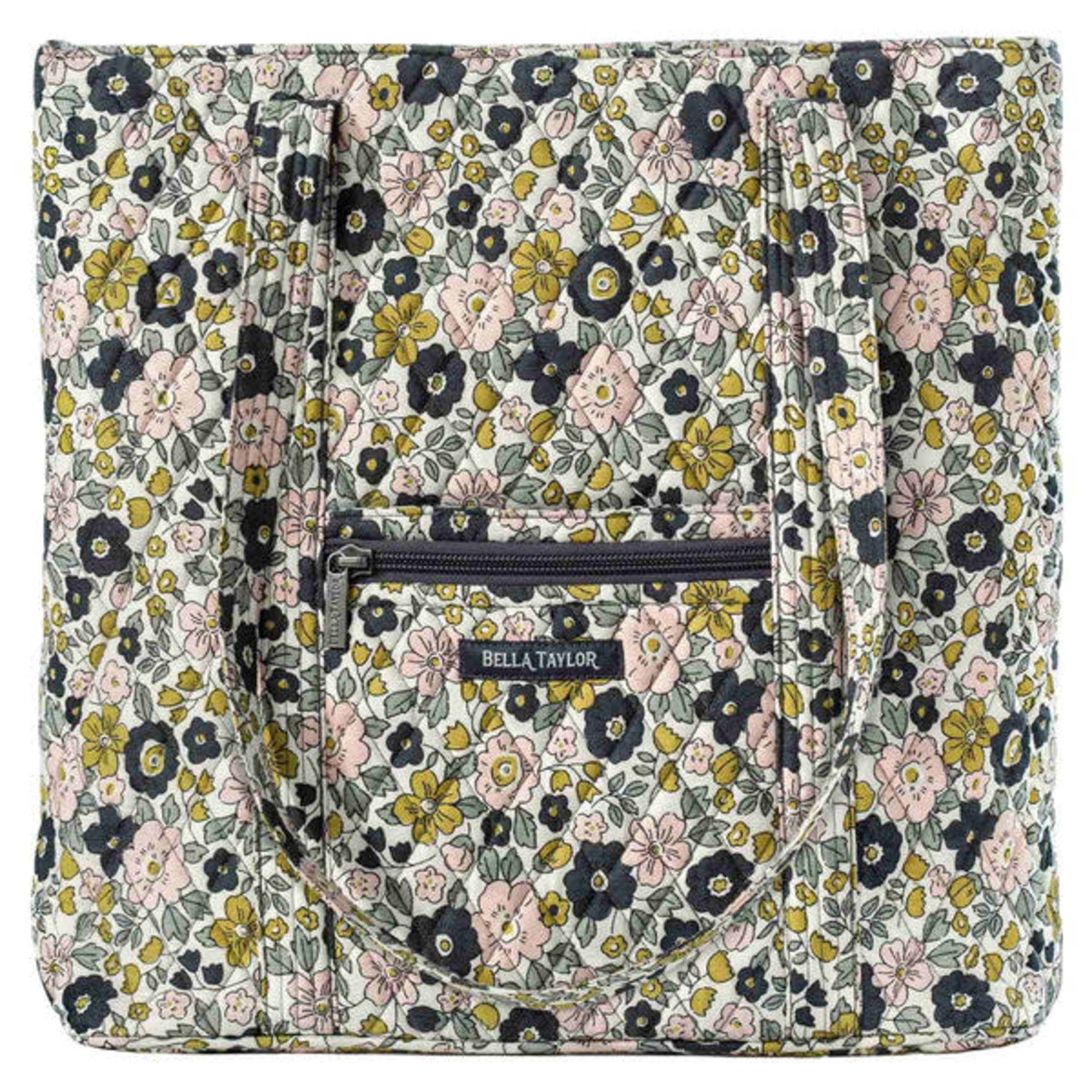 Bella Taylor Delicate Floral Charcoal - Large Shoulder Tote