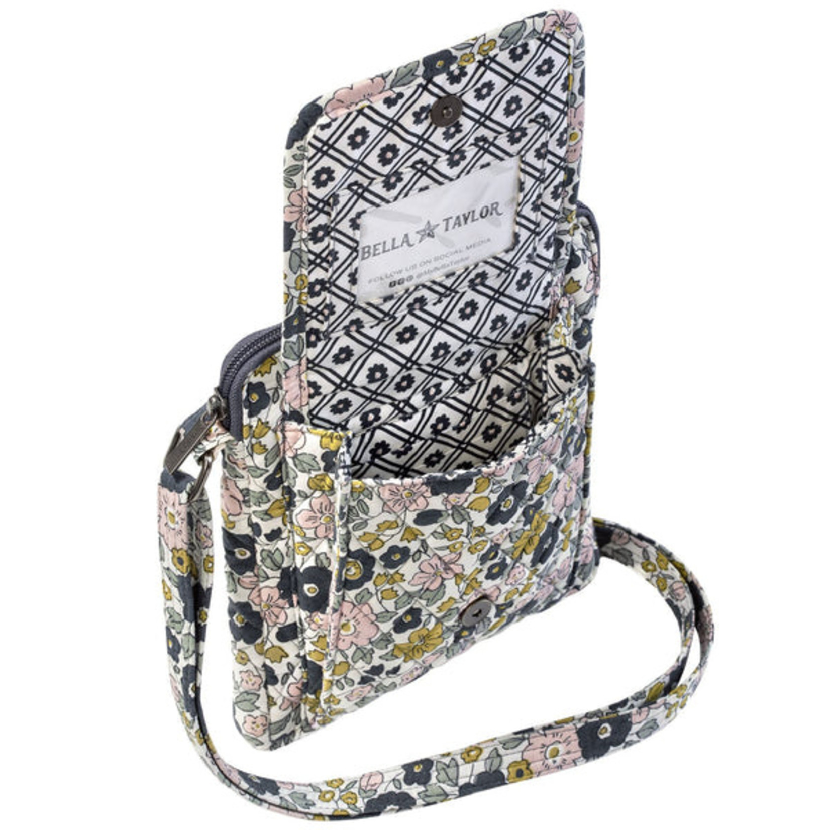 Bella Taylor Delicate Floral Charcoal - Mini Crossbody