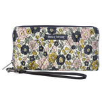 Bella Taylor Delicate Floral Charcoal - RFID Envelope Wallet