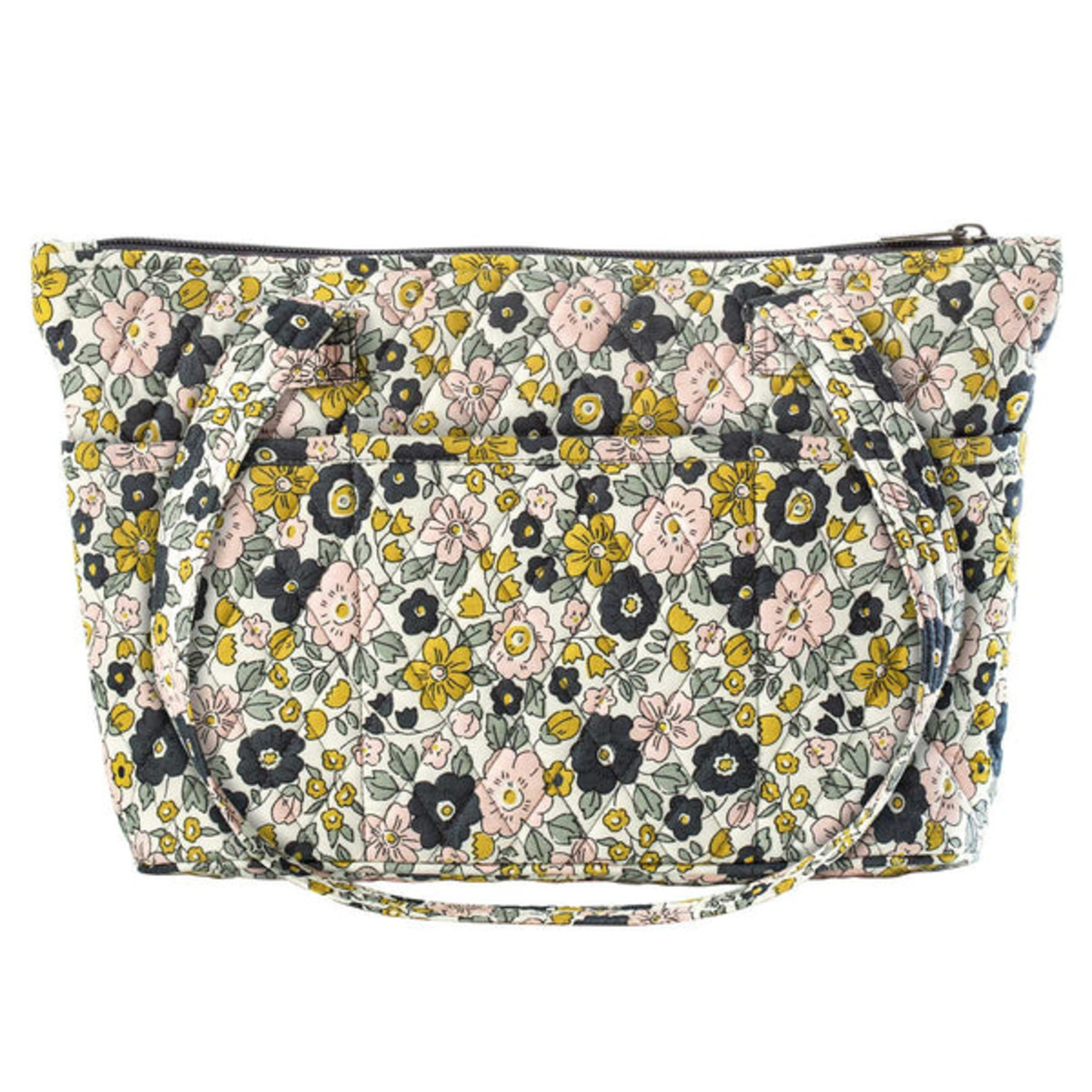 Bella Taylor Delicate Floral Charcoal - Small Shoulder Tote