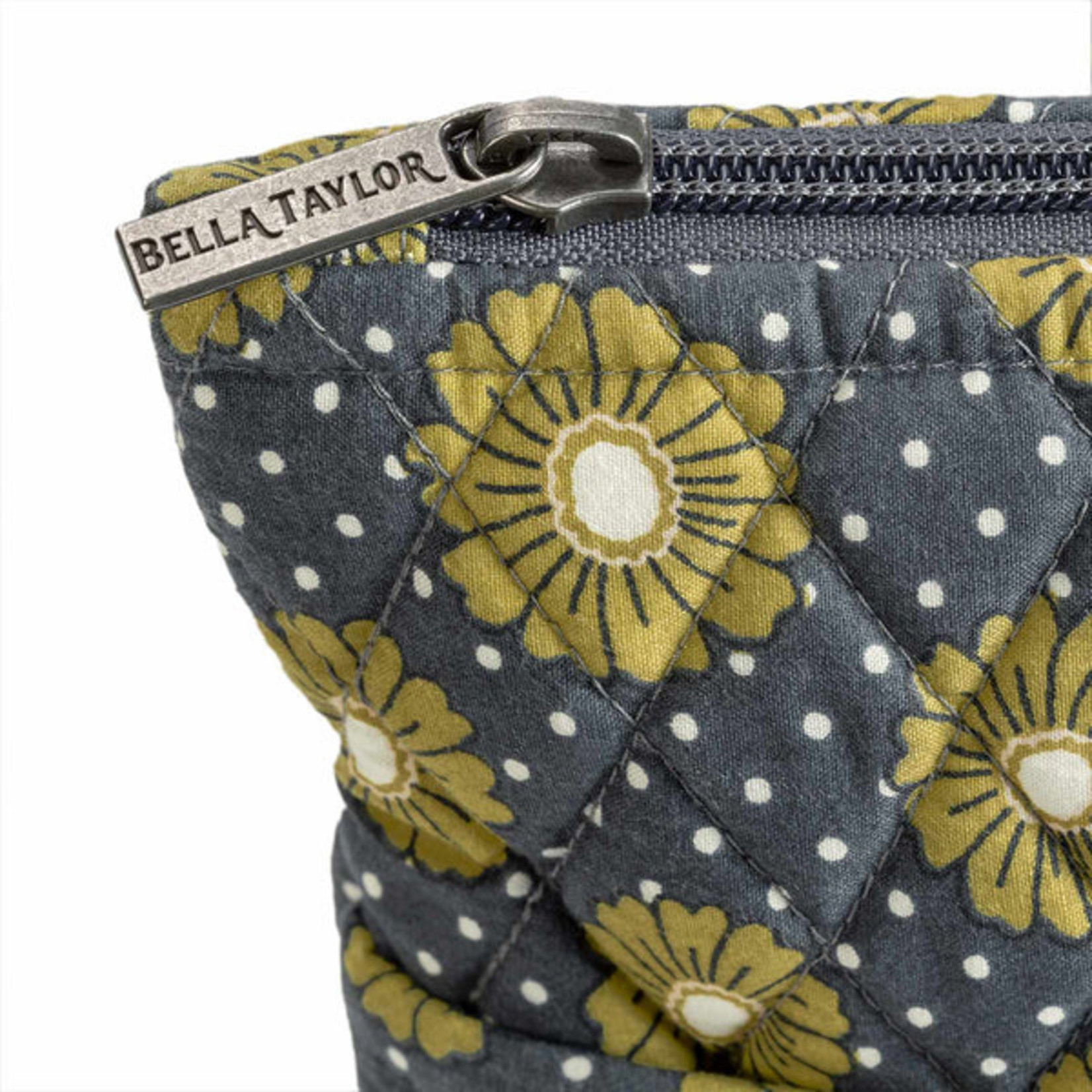 Bella Taylor Dotted Daisy Charcoal - Cosmetic Pouch