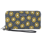 Bella Taylor Dotted Daisy Charcoal - RFID Envelope Wallet