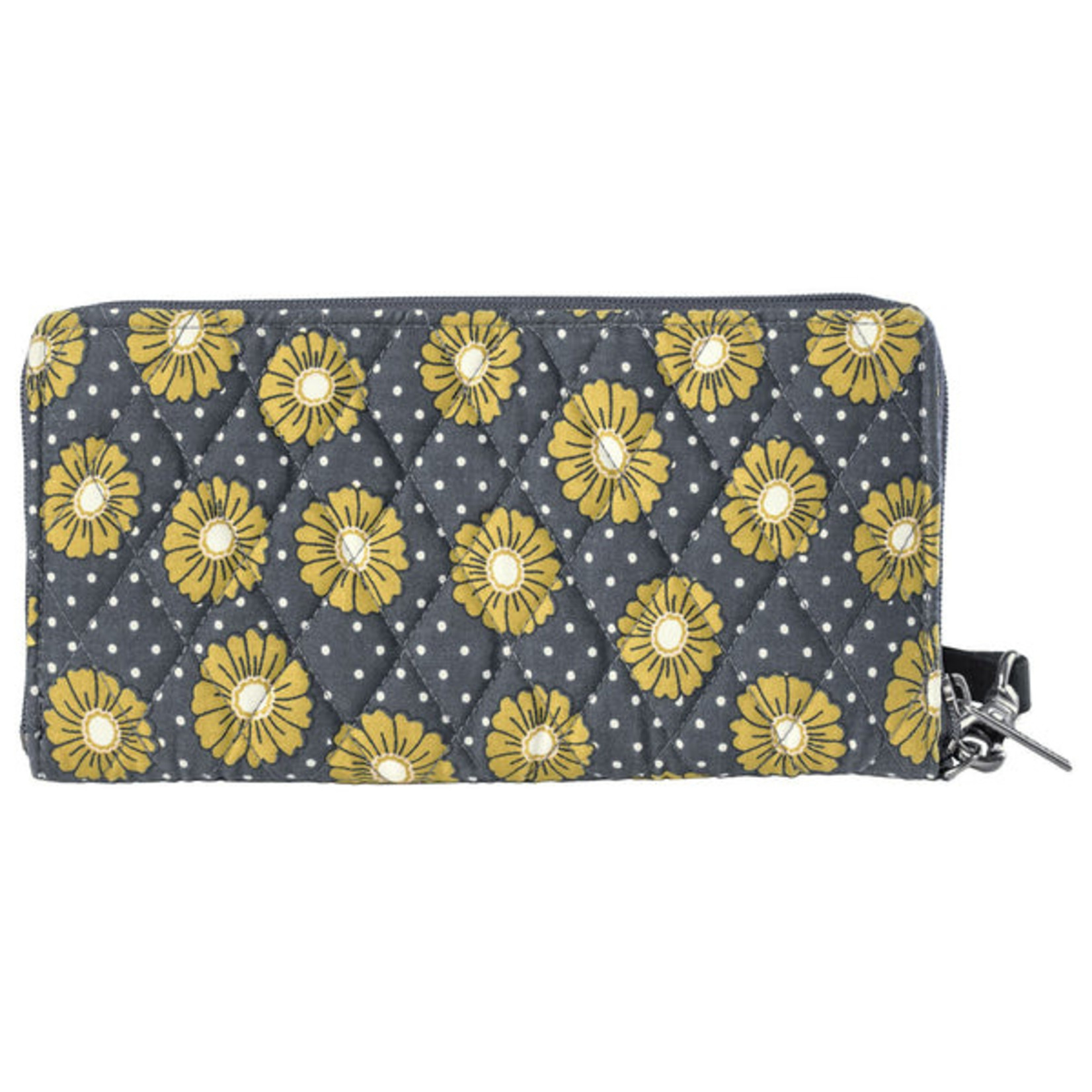 Bella Taylor Dotted Daisy Charcoal - RFID Envelope Wallet