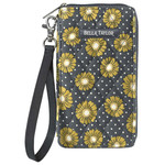 Bella Taylor Dotted Daisy Charcoal - RFID Modern Wristlet Wallet