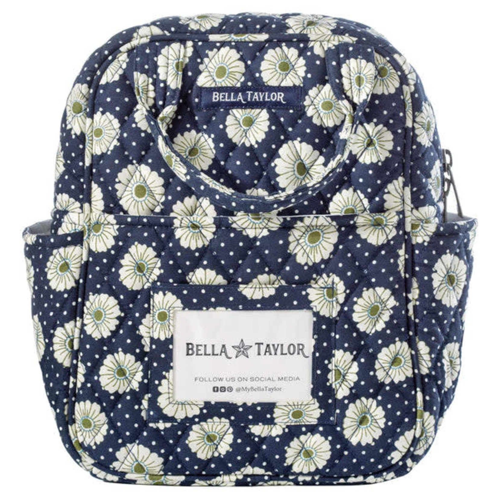 Bella Taylor Dotted Daisy Navy - Lunch Tote