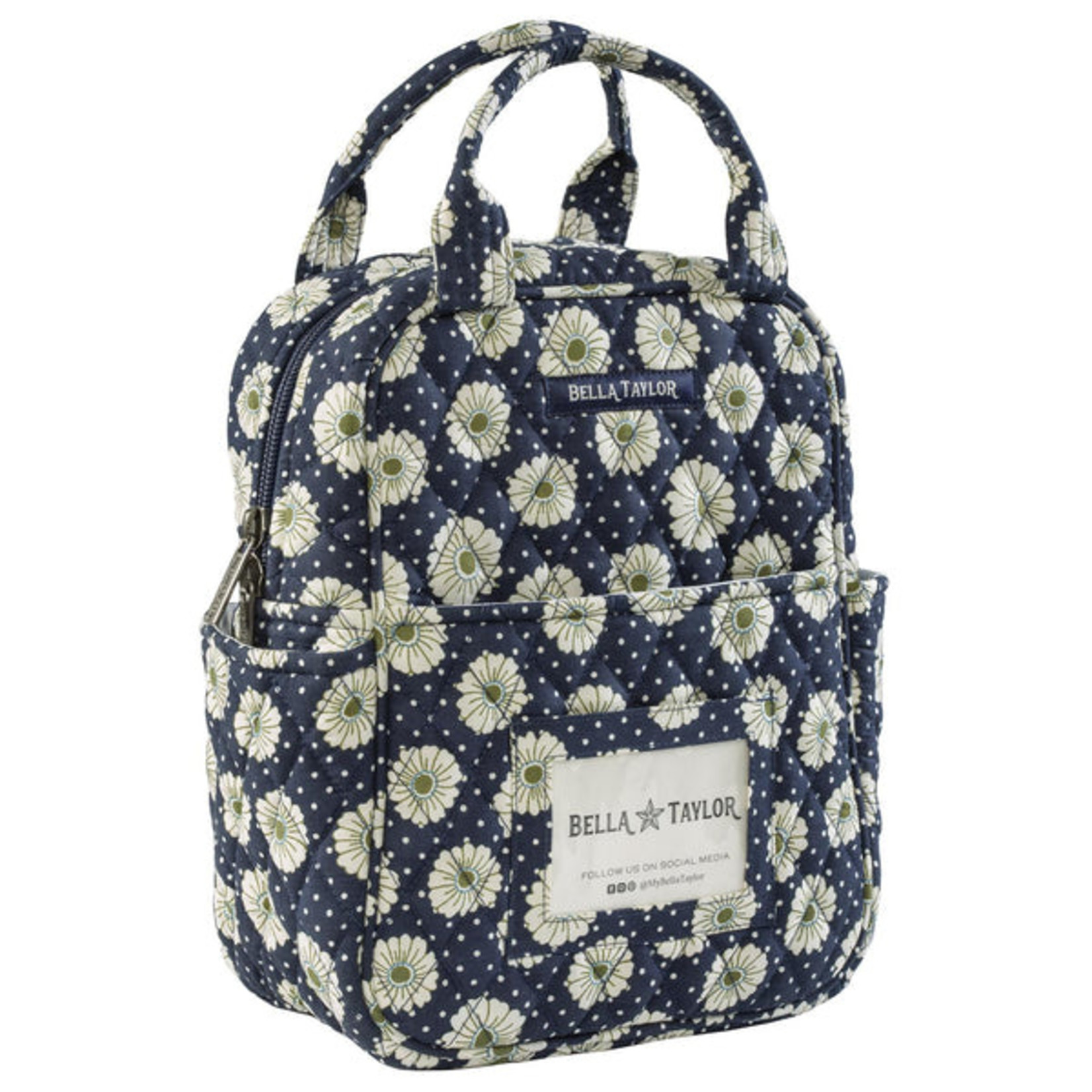 Bella Taylor Dotted Daisy Navy - Lunch Tote